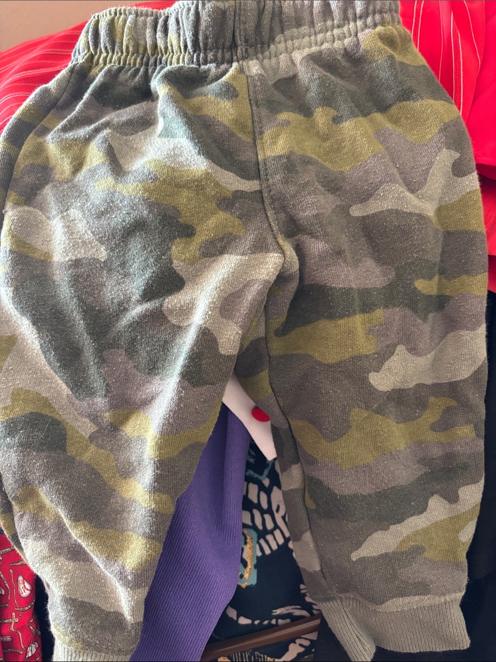 Cat & Jack Camo Jogger Pants - Olive Green 12 months